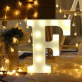 thumbnail image 2 of XZNGL Wood Board Alphabet Led Letter Lights Light Up White Plastic Letters Standing Hanging A, 2 of 3