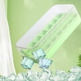 thumbnail image 1 of EGNMCR Ice Cube Tray, Ice Lattice Ice Tray Summer Household Ice Box Ice Maker Ice Cubes Molds Self Made Ice Cubes Press Type Household Water Filled Ice Storage Ice Making Box Ice grid, 1 of 9