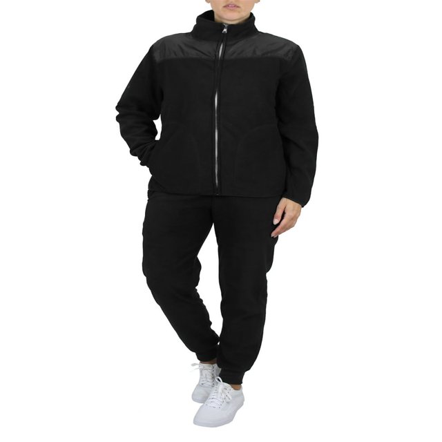 Women‘s 2 Piece Polar Fleece Sweater Jacket & Jogger Sweatpants Set