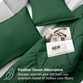 thumbnail image 3 of Bare Home Goose Down Alternative Comforter Set - 3 Piece Set - Full/Double, Forest Green, 3 of 7