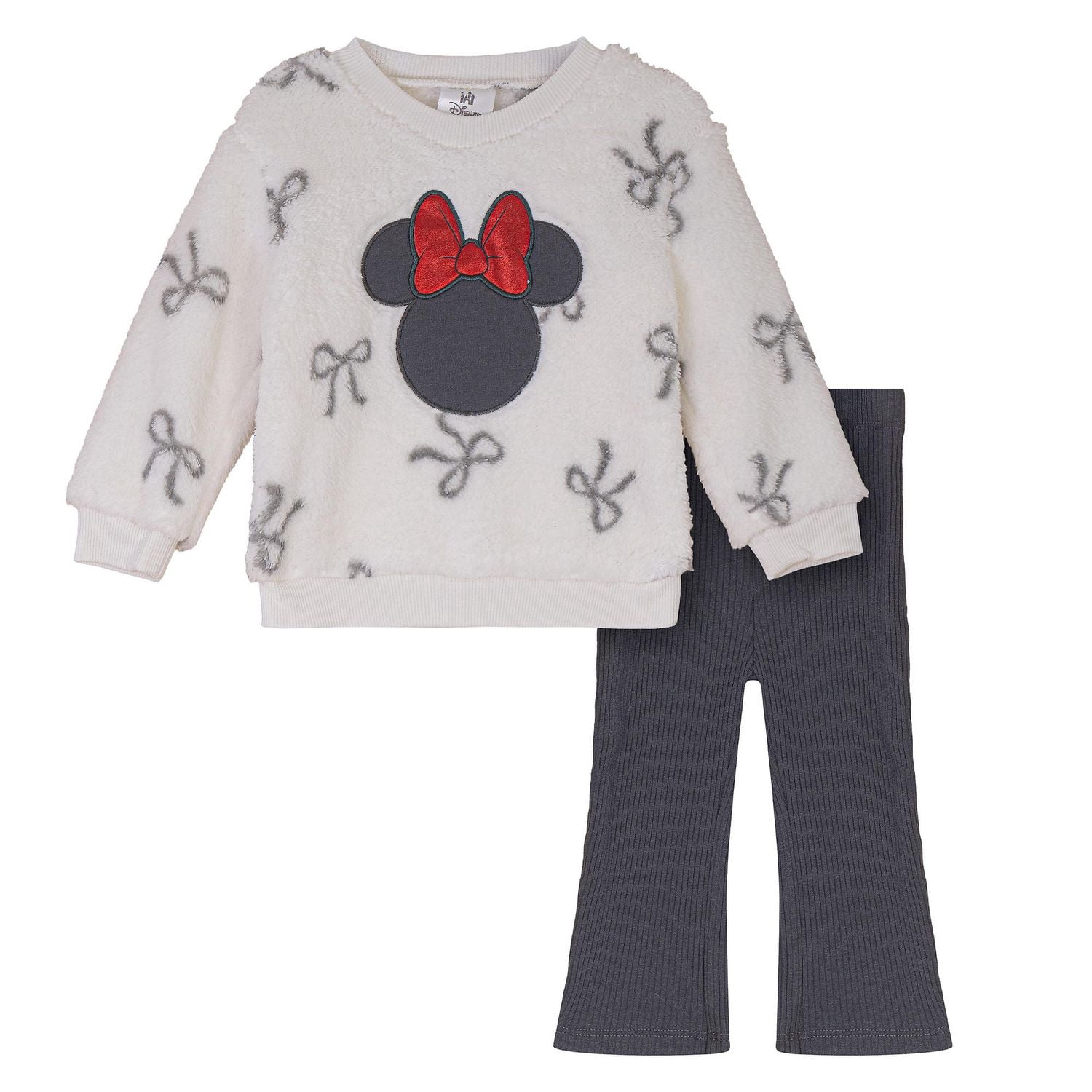 Disney Minnie Mouse Baby Girls' 2-piece Plush Top and Pants Set