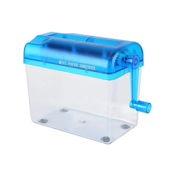 maskred Portable Mini Manual Paper Shredder, Assorted Colors, 1 Count