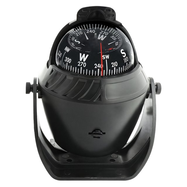 Car Compass for Vehicles, Fine Plastic and Metal, Easy-Mount Design, Ideal for Cars, Trucks, and Boats