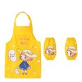 thumbnail image 2 of Neinkie 3Pcs/Set Kids Aprons for Cooking and Baking - 4 Piece Set, Kids Cartoon Aprons For Painting with Protective Sleeves for Kids and Kid Apron with Pockets, Aprons for Kids Age 2-12, 2 of 2