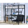 thumbnail image 2 of ACME Chaise Sans Accoudoirs en Similicuir Noir, 2 of 3