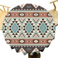 thumbnail image 1 of Aztec Tablecloth Ethnic Tribal Geometric Design Vintage Style Table Cloth Boho Chic Washble Table Cover for Dinning Kitchen Farmhouse Party Decoration 60", 1 of 6