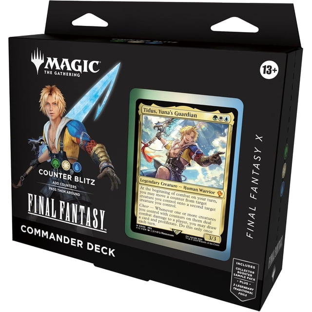 Magic: The Gathering Final Fantasy X Commander Deck - Blitz de Comptoir - 100 Cartes