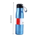 thumbnail image 3 of Bouteille d'Eau Isolée en Acier Inoxydable / Isolation sous Vide à Double Paroi / Gobelet de Sport Grande Capacité / Bouteille de Randonnée en Plein Air et de Gym / Conception à Grand Goulot / Bouteille Simple, 3 of 5