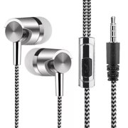 Braided Headphones Earphones Wired Earbuds 3.5mm Jack Universal Headphones UK X0V5