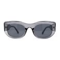 thumbnail image 3 of Mod Lunettes de Soleil pour Femmes à Grand Oeil de Chat Carrées Noir Ardoise, 3 of 4