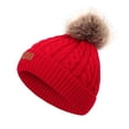 thumbnail image 4 of Bonnet Pompon Mode Bébé Unisexe Automne Hiver Bonnet Chaud Épaissir Chapeaux, 4 of 10