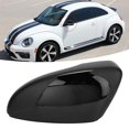 thumbnail image 1 of Side Mirror Cover Backup Mirror Case Glossy Black Rear View Door Wing Mirror Cover 3C8857537 3C8857538 Fits For  / CC / EosLeft Side, 1 of 8