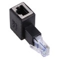 thumbnail image 3 of 90 Degree Right Left Up Down Angle RJ45 Male to Female Cat 5 / 6 Ethernet LAN Extension Adapter, 3 of 3