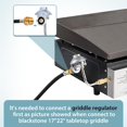 thumbnail image 4 of 12 Feet Propane Hose Adapter with Gauge, Fit for Mr. Heater Buddy Heater, Blackstone Tabletop Griddle, Portable Propane Camping Stove and More, Connects to 5-20 lb Propane Tank, 4 of 6