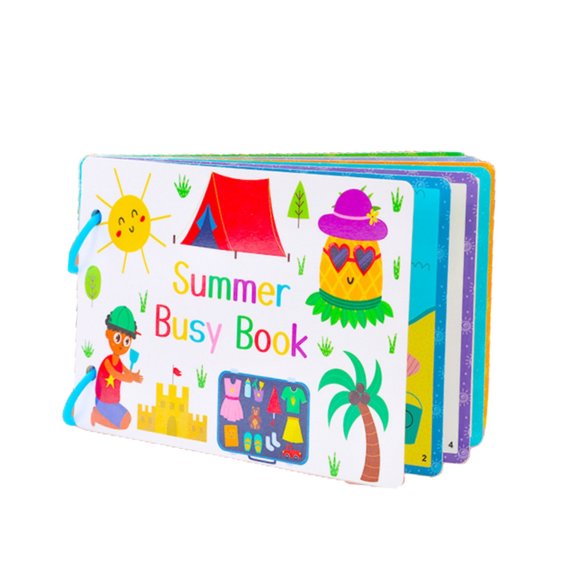 B Busy Book For Kids Educational Tear And Paste Flip Through Book Spring Summer Autumn Winter Edition For Early Learning Quiet Activity B