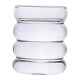 thumbnail image 3 of simhoa Creative Ribbed Glass Cup Rippled Cocktail Glasses for Mixed Drinks Cocktail, 3 of 7