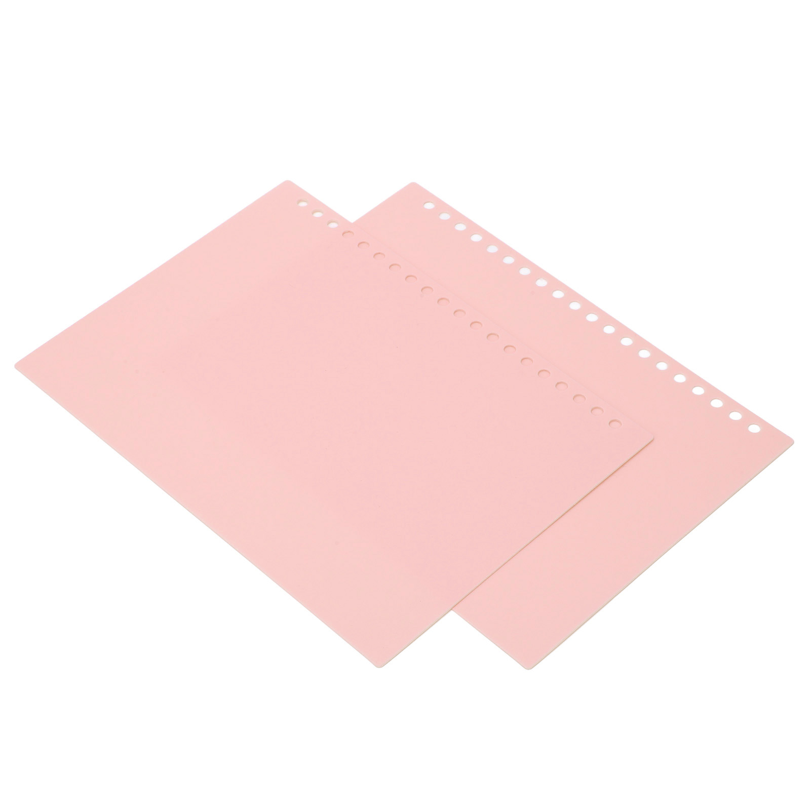 Presentation Binding Cover, Colored Flexible A5 Loose Leaf Binding Cover Waterproof For Replacement Light Green,Taro Purple,Rouge Pink