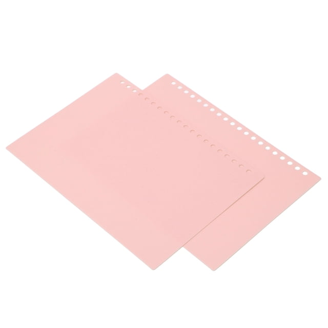 Presentation Binding Cover, Colored Flexible A5 Loose Leaf Binding Cover Waterproof For Replacement Light Green,Taro Purple,Rouge Pink