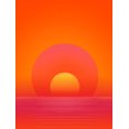 thumbnail image 1 of Qisvanset Impressionist Sunset Beach Canvas Print 12x16 Inch Coastal Style Decor, 1 of 8
