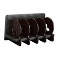 thumbnail image 3 of Luzkey Acrylic CD Holder Album Organizer Multifunctional Bin Holder, Stand CD Storage Rack DVD Storage Case for Shelf Hotel Tabletop black and dark red, 3 of 8