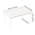 thumbnail image 2 of Étagère d'Armoire Empilable Extensible pour Rangement de Garde-Manger de Cuisine – Organisateur de Comptoir Ajustable avec Conception Empilable en Blanc, 2 of 5