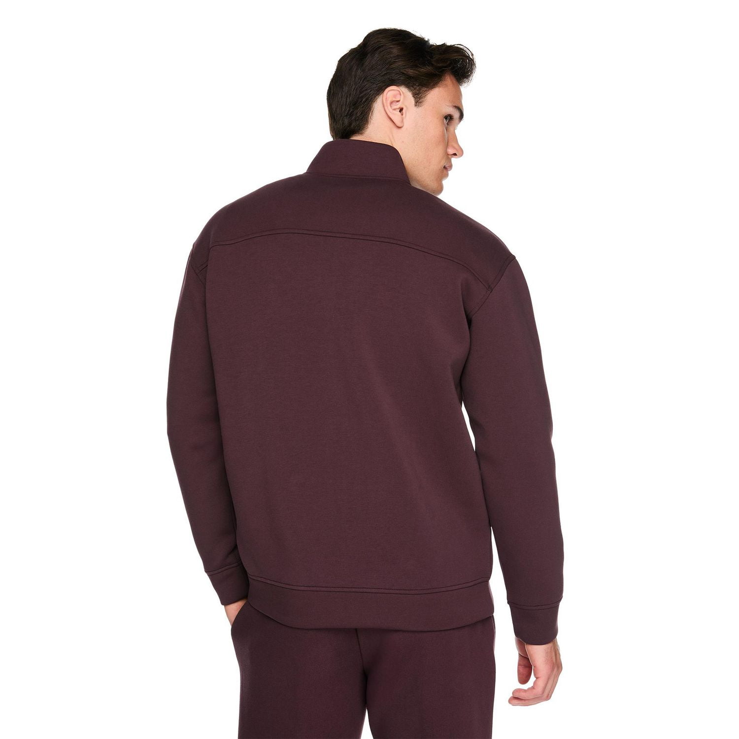 Chandail en tricot doux zippé sur la longueur George pour hommes