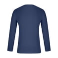 thumbnail image 4 of RXIRUCGD T-shirt Tricoté d'Été Uni à Col Rond à Manches Courtes pour Homme, Bleu Foncé, Taille : 4TG, 4 of 5