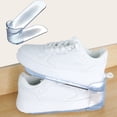 thumbnail image 1 of Étagère à Chaussures en Plastique Réglable à Trois Niveaux pour Dortoir Rangement et Organisation, 1 of 1