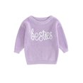 thumbnail image 1 of Faithtur Pull d'Automne pour Bébé Modèle Lettre Jacquard à Manches Longues Pull Pull Hiver, 1 of 9