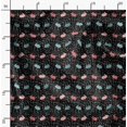 thumbnail image 2 of Soimoi Black Rayon Fabric Rabbit Animal Print Fabric by the Yard 42 Inch Wide, 2 of 6