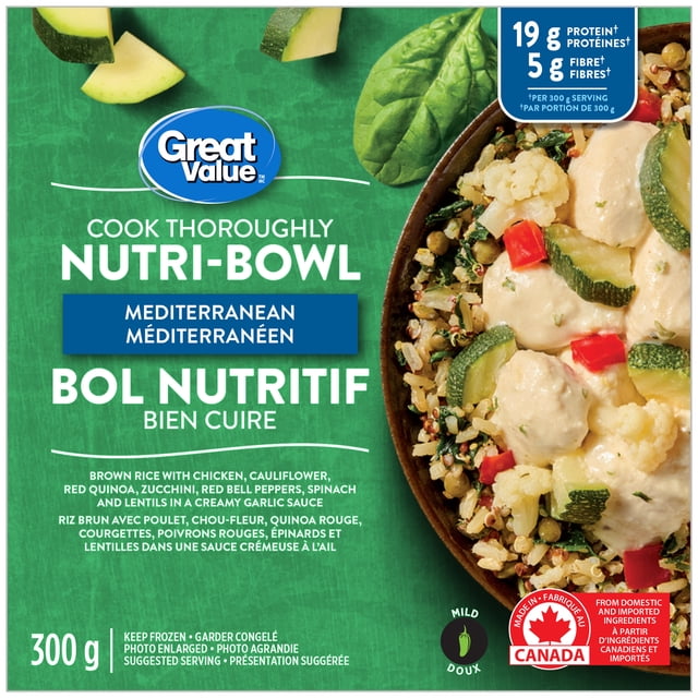Great Value Mediterranean Nutri-Bowl, 300 g
