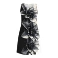 thumbnail image 5 of Ovzne Robes pour Femmes 2025 Robe Imprimée avec Poches Chemises de Nuit Sans Manches Vêtements de Nuit Plissés devant Chemise de Nuit Col Rond Robe Imprimée Liquidation, 5 of 5