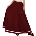 thumbnail image 1 of Bimba Women Long Boho Maxi Skirt Cotton Flared Skirts With Drawstring Waist, 1 of 2
