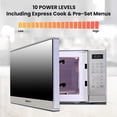 thumbnail image 2 of Total Chef 700 Watts Microwave Oven with Digital Controls (0.7 Cu. Ft./20 Liters), Compact Microwave for Quick Meals, 2 of 9
