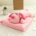 thumbnail image 2 of Affordablo Anti-Static Fuzzy Soft Blanket Microfiber Two In One Cartoon Animal Pillow With Built In Blanket Dual Purpose office Car Nap Blanket Winter Thickened Sofa Pillow With Dual Functions, 2 of 9