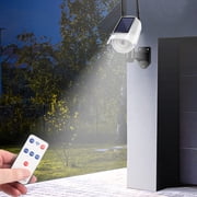 Solar Powered Dummy Security Camera with Motion Sensor and Flashing LED for Outdoor IP66 Waterproof,Easy Installation,Remote Control for Home Business Security