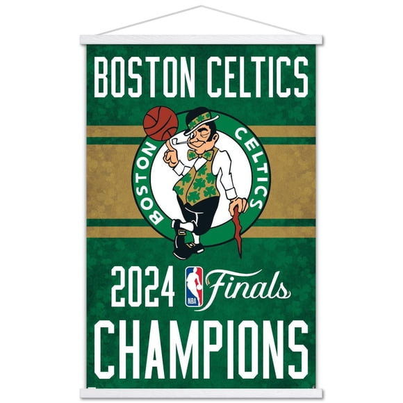 NBA Boston Celtics - 2024 NBA Finals Team Logo Wall Poster, 22.375" x 34" Framed