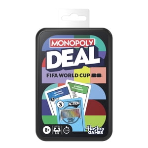 Monopoly Deal FIFA World Cup 2026 Edition Game, Soccer Card Game, Family Games, 8+