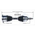 thumbnail image 4 of TrakMotive CV Axle Shaft GM-8026 Premium; OEM Replacement, 4 of 5