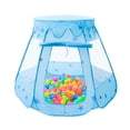 thumbnail image 1 of Tente Pliable Bleue Étoile pour Enfants Maison de Jeu Version Bleue avec Moustiquaire Design Portable Intérieur Amusant Installation Facile Rangement Inclus Sans Fosse à Balles, 1 of 2