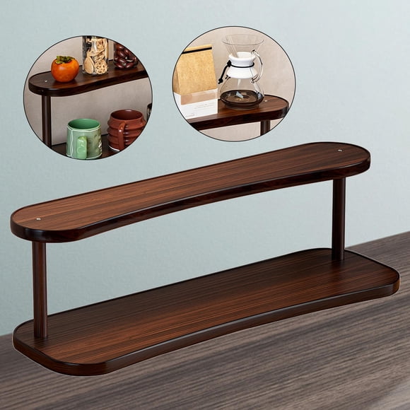 Elodie Organisateur de Station à Café Étagère à Tasses Support Polyvalent Étagère de Comptoir de Cuisine Organisateur de Bureau pour Espace de Travail Coiffeuse Chambre Maison 50cm