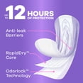 thumbnail image 4 of Always Discreet Adult Incontinence Pads for Women, Moderate Absorbency, Regular Length, Postpartum Pads, 108 CT, 4 of 18