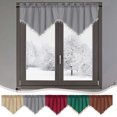 thumbnail image 1 of Xihbxyly Solid Color Curtain Triangle Curtain Door Curtain Kitchen Curtain Rod Curtain Pocket Curtain Suitable for Decoration of Kitchen Living Room Coffee and Bedroom Window Curtains, 1 of 7