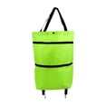 thumbnail image 1 of WHEANG Sac à Outils Chariot de Magasinage Sac Portable Multifonction Sac Fourre-Tout Pliable Chariot de Magasinage Sacs d'Épicerie Réutilisables avec Roues Chariot d'Épicerie Roulant Taille Unique Vert, 1 of 4