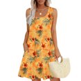 thumbnail image 1 of Ovzne Robes pour Femmes 2025 Robe d'Été Femmes Décontractée Ample Robe d'Été Imprimée Sans Manches Col en V Ensemble Haut/chemise Robe de Vacances Imprimée Liquidation, 1 of 6