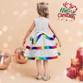 thumbnail image 3 of B91xZ Robe Florale Sans Manches pour Filles, Décontractée avec Poches, Beige 11-12 Ans, 3 of 5