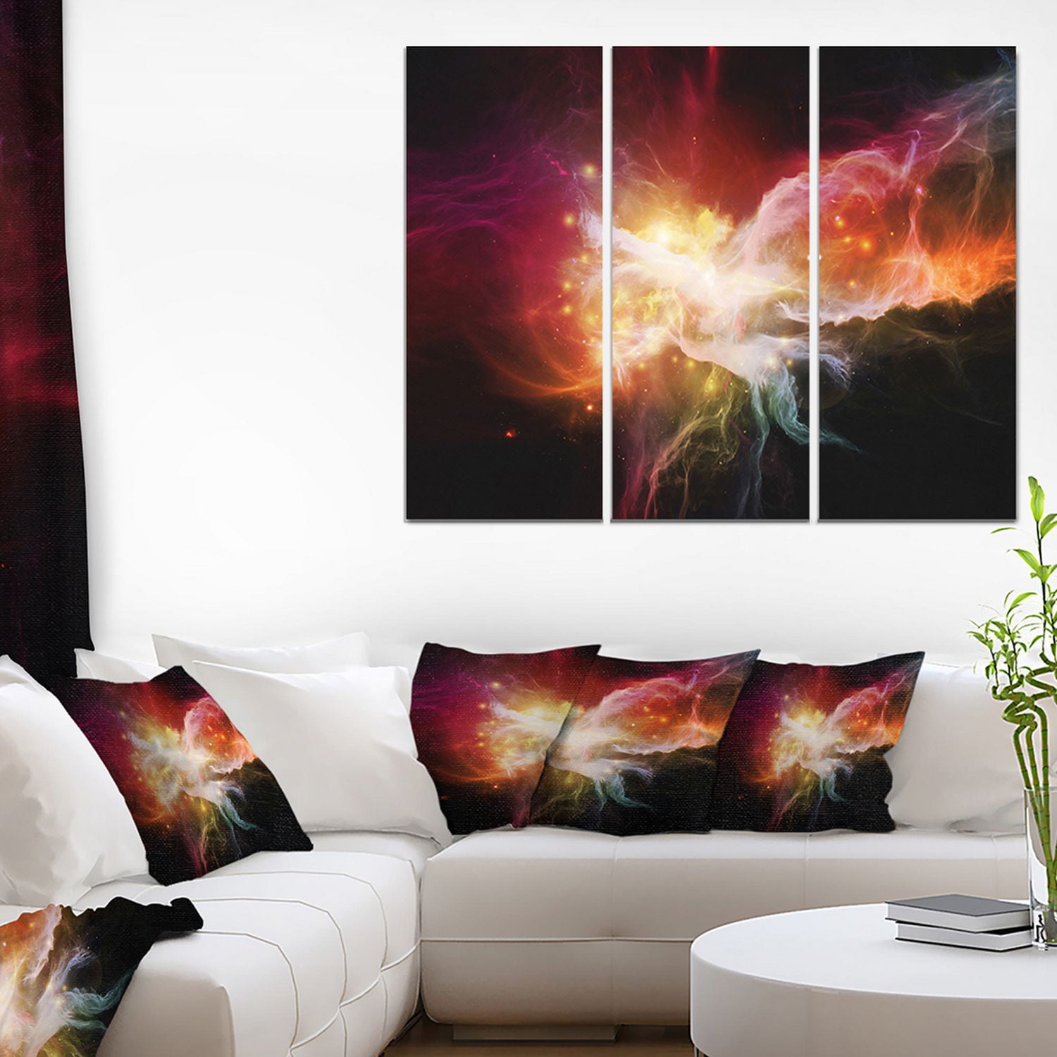 Design Art Elegance of Nebulae Canvas Print
