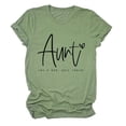 thumbnail image 1 of LUOGENLI T-shirts pour Femme pour Femmes Mode Féminine Décontractée Lettre Manches Courtes Col Rond T-Shirt Haut T-shirts pour Femmes T-shirts Graphiques TTG Grande Taille Fête de la Saint-Patrick Vert Clair P, 1 of 2