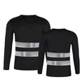thumbnail image 1 of Men's High Visibility Reflective Long - Sleeve Mesh T - Shirt, 95% Polyester 5% Spandex, Sizes S - XXXL, 1 of 2