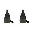thumbnail image 3 of kurtrusly Hands Free No Burden Outdoors Chest Bag Soft Polyster Large Capacity Easy To Carry Chest Bag For Men green 2Set, 3 of 6